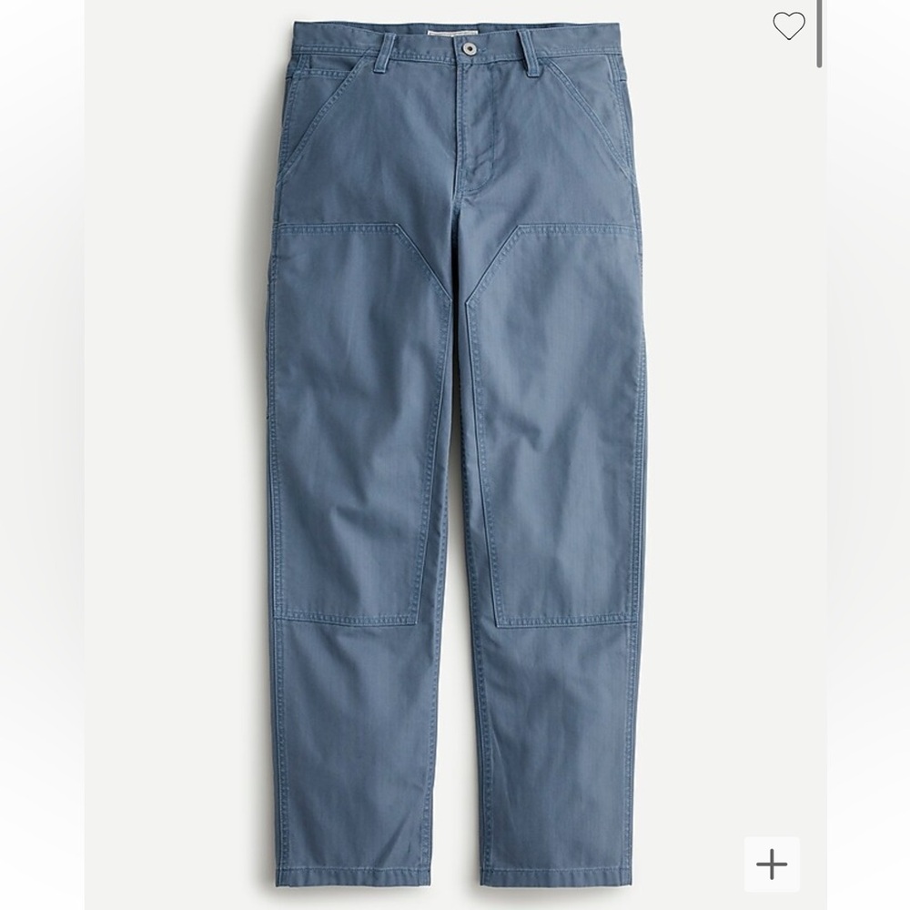 J. Crew x Wallace and Barnes blue herringbone carpenter pant men’s size 34